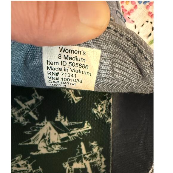 L.L. Bean Women's Campside Oxford Shoe Sneaker Canvas Lace Up Slate Size 8 - Picture 11 of 11